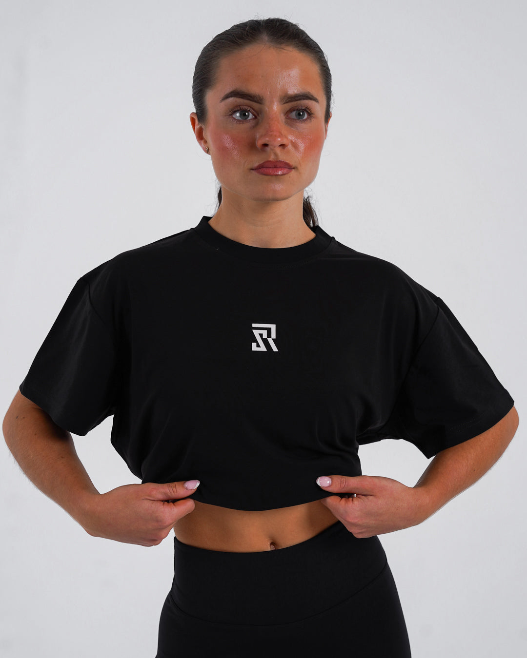 Rev Oversized Black T-Shirt Women