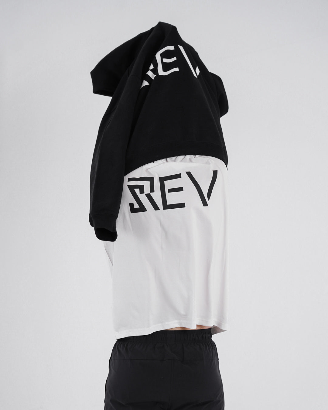 Rev Black Relaxed Hoodie (Unisex)