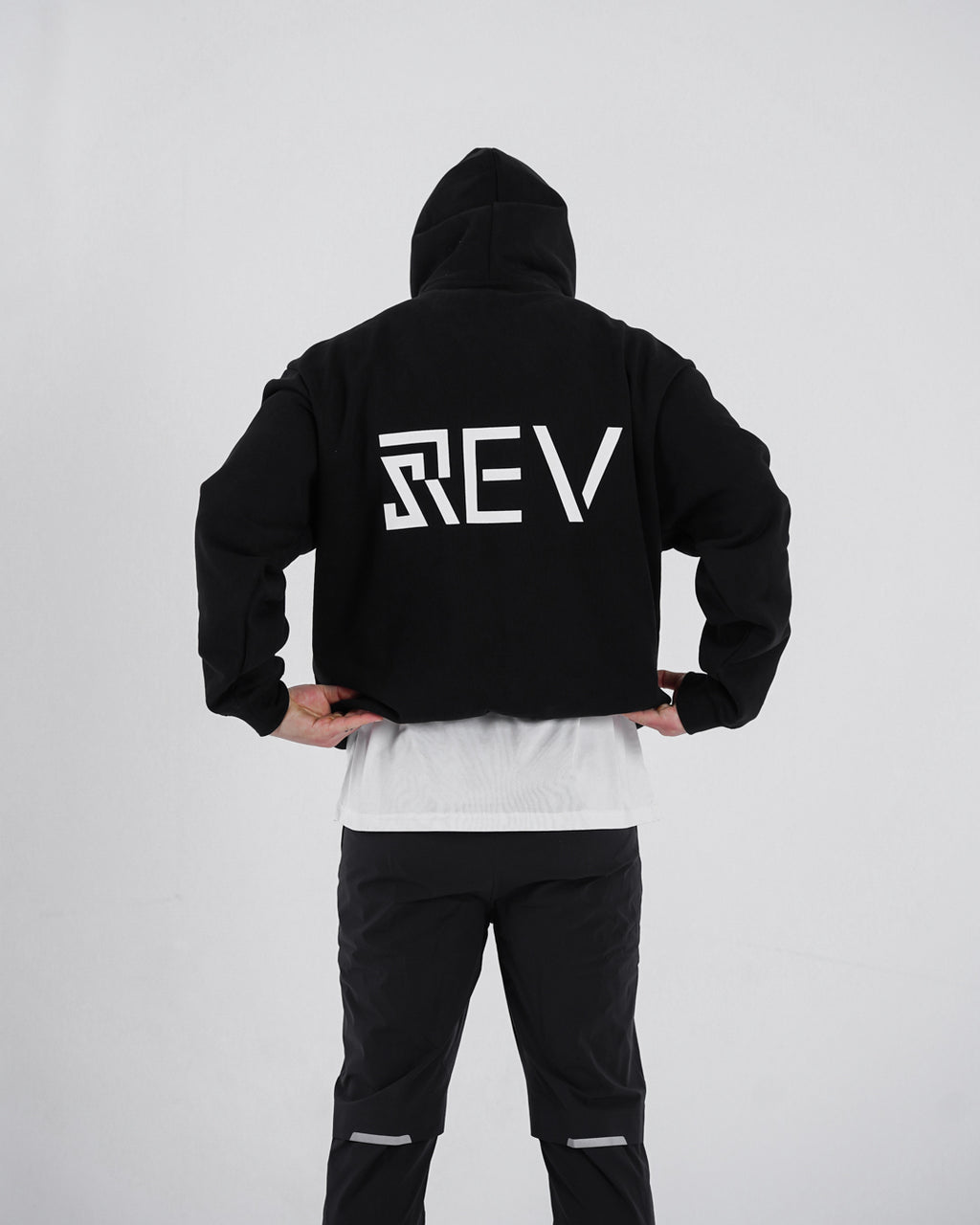 Rev Black Relaxed Hoodie (Unisex)