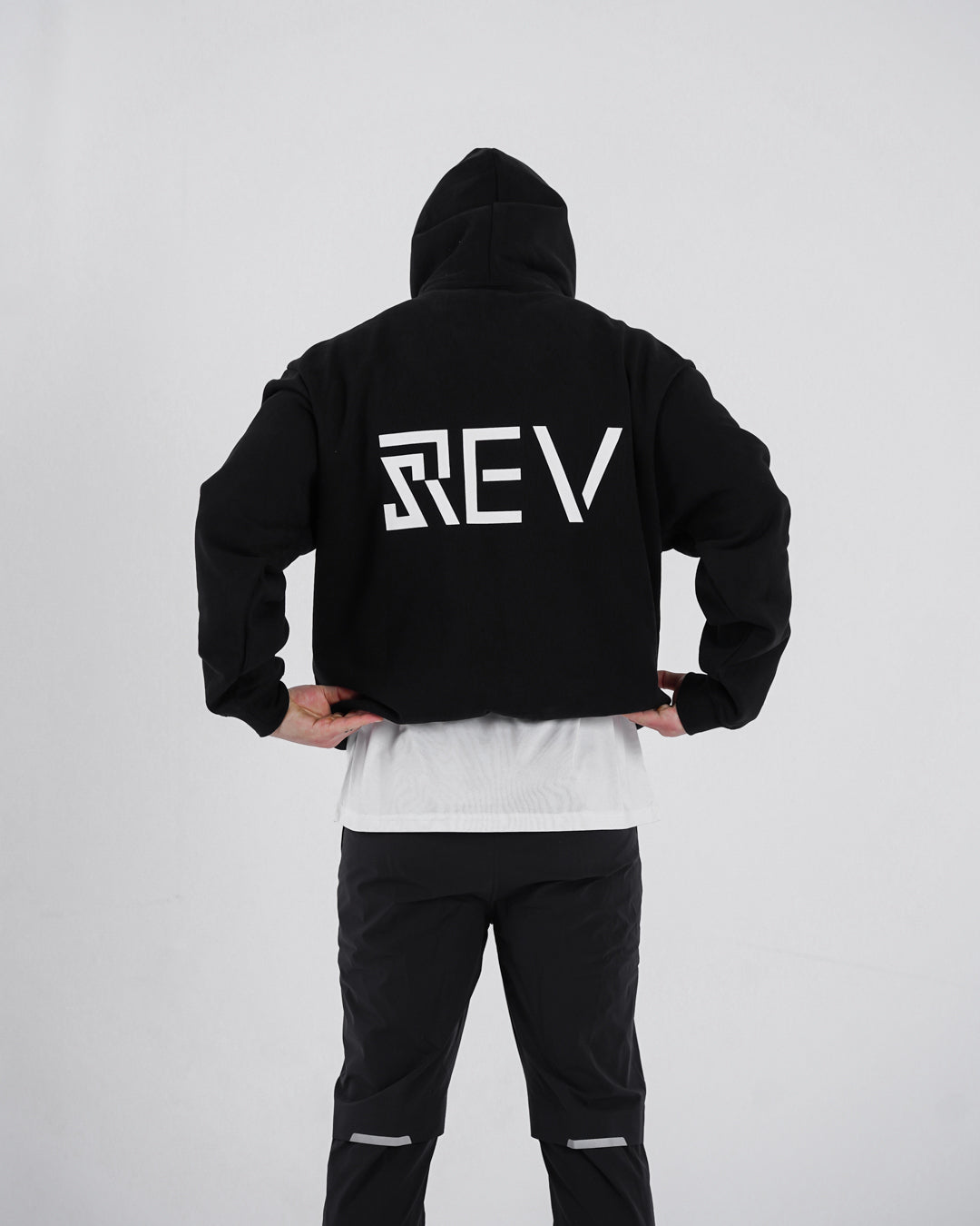 Rev Black Relaxed Hoodie (Unisex)