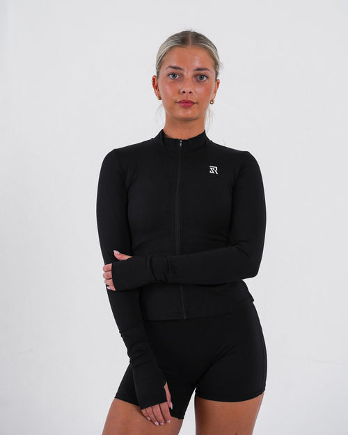 Rev Black Seamless Gym Jacket