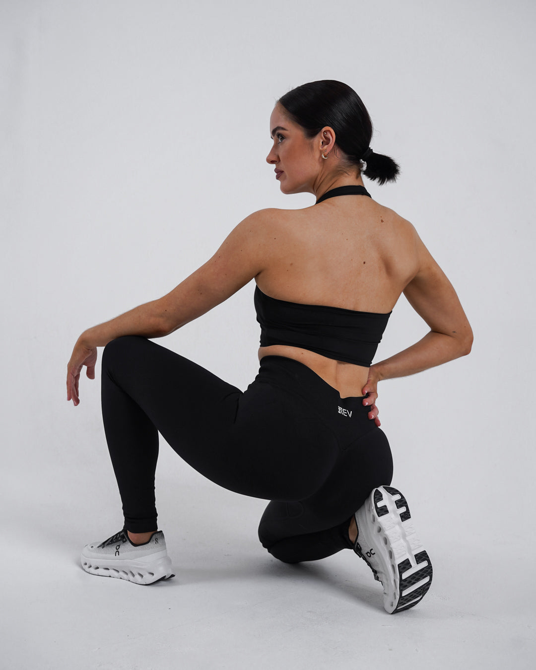 Rev Black Seamless Sculpt Leggings