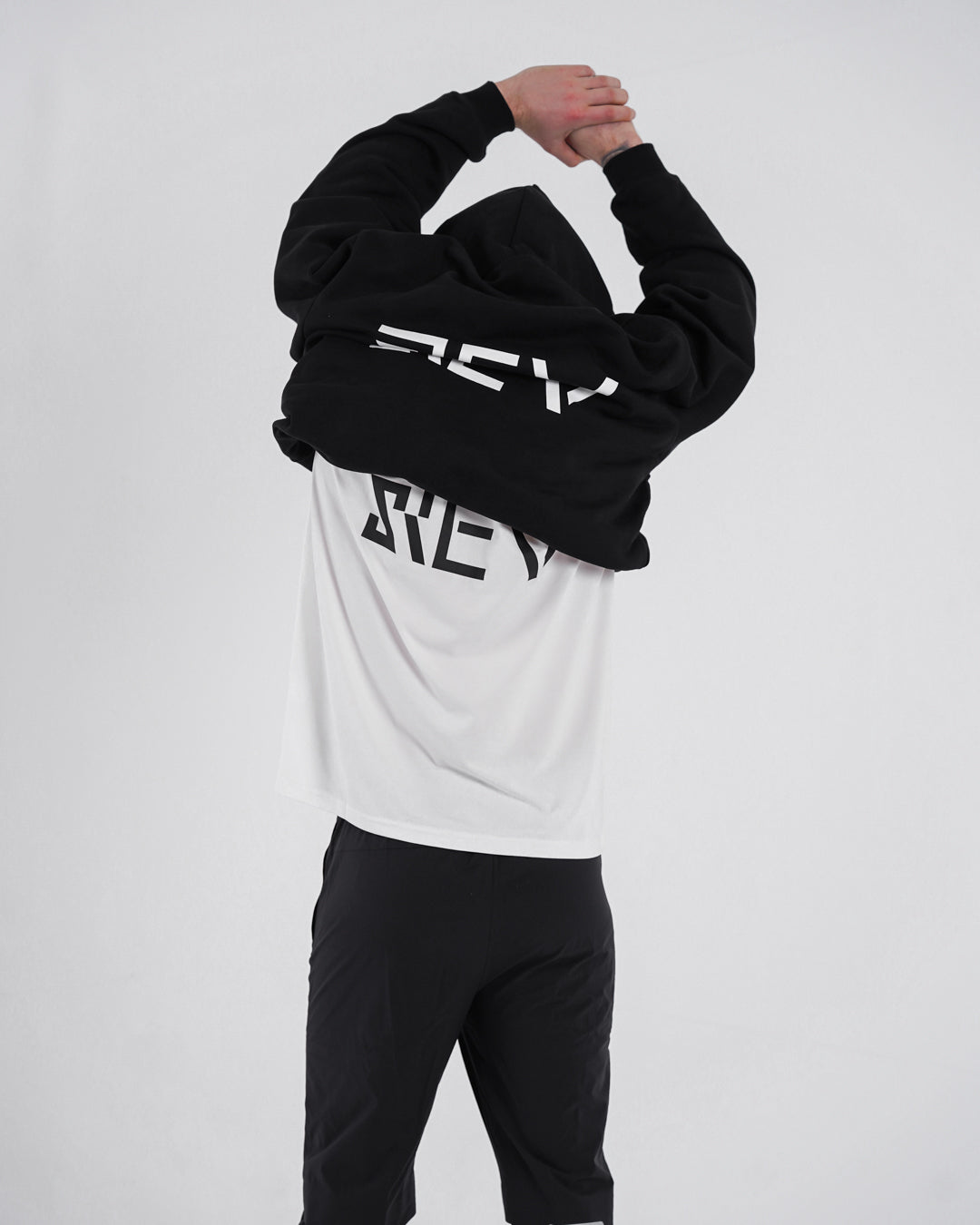 Rev Black Relaxed Hoodie (Unisex)